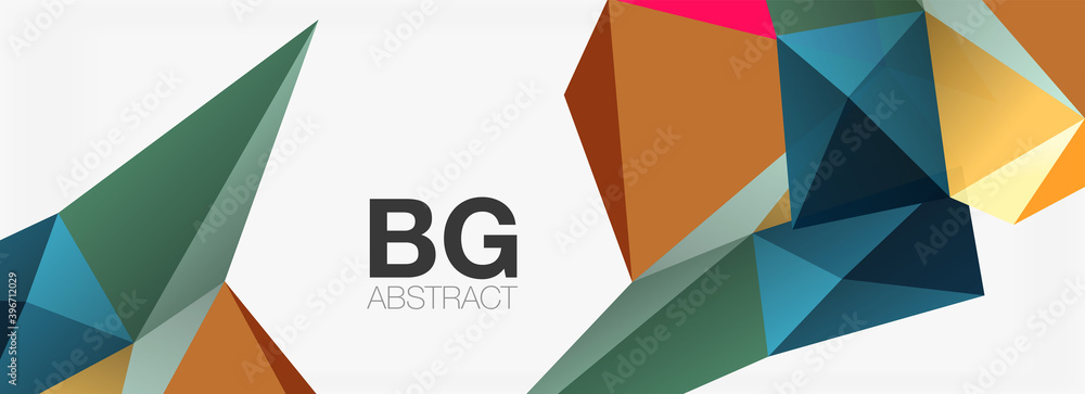 3d mosaic abstract backgrounds, low poly shape geometric design 3d mosaic abstract backgrounds, low poly shape geometric design