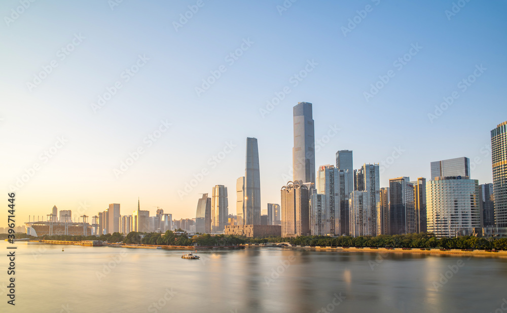 China Guangzhou City Architecture Scenery