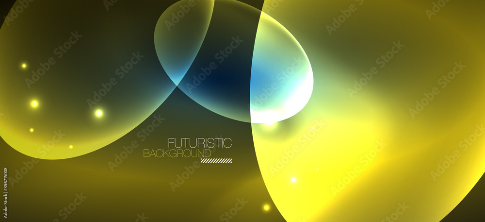 Neon ellipses abstract backgrounds. Shiny bright round shapes glowing in the dark. Vector futuristic illustrations for covers, banners, flyers and posters and other Neon ellipses abstract backgrounds. Shiny bright round shapes glowing in the dark. Vector futuristic illustrations for covers, banners, flyers and posters and other