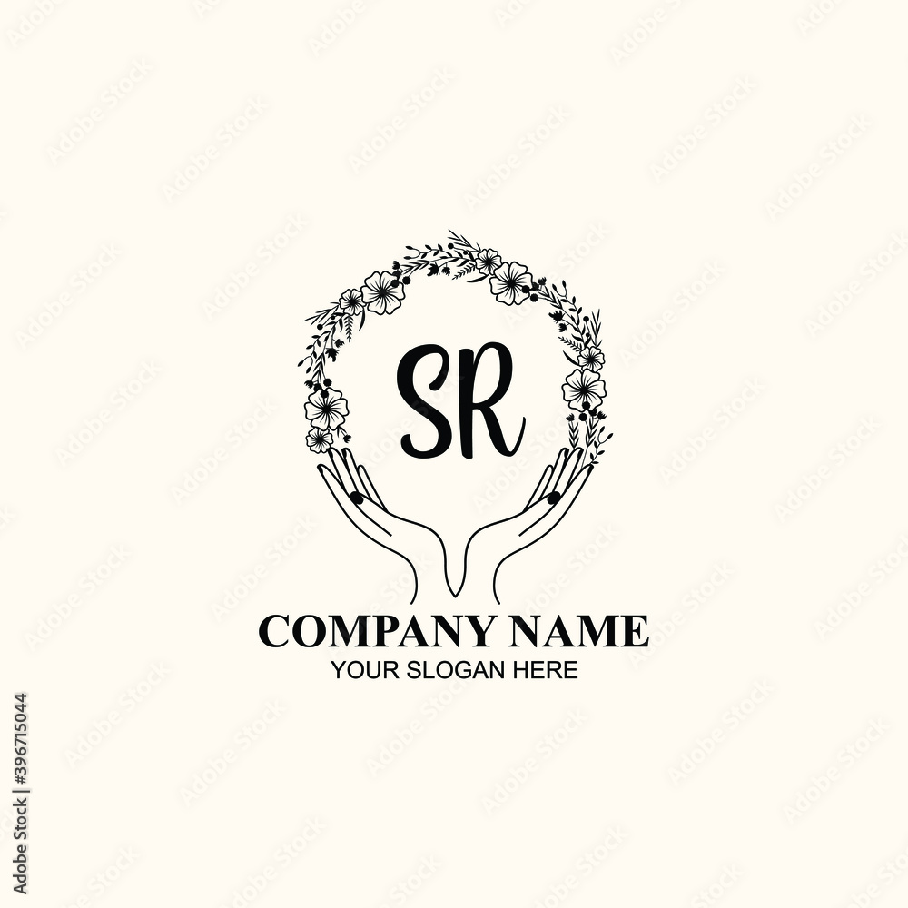 Initial SR Handwriting, Wedding Monogram Logo Design, Modern Minimalistic and Floral templates for Invitation cards Initial SR Handwriting, Wedding Monogram Logo Design, Modern Minimalistic and Floral templates for Invitation cards