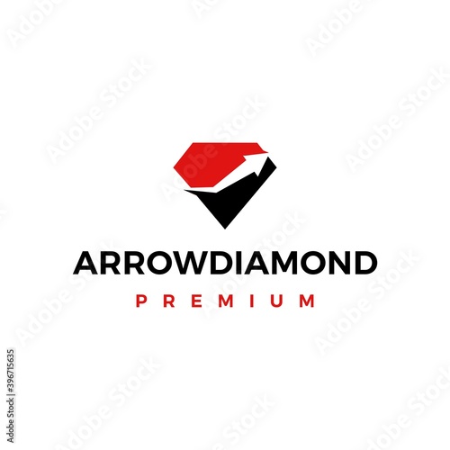 high quality diamond arrow logo vector icon illustration