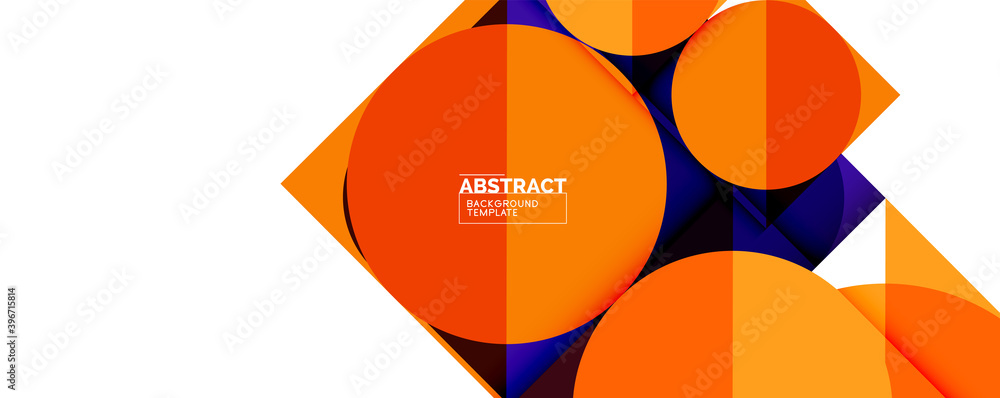 Clean minimal geometric abstract background with triangles and circles. Vector illustration for covers, banners, flyers and posters and other designs Clean minimal geometric abstract background with triangles and circles. Vector illustration for covers, banners, flyers and posters and other designs