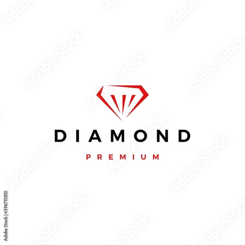 red diamond logo vector icon illustration