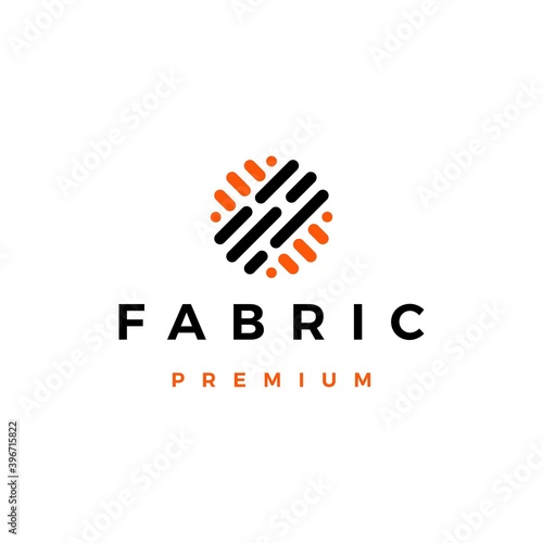 fabric logo vector icon illustration