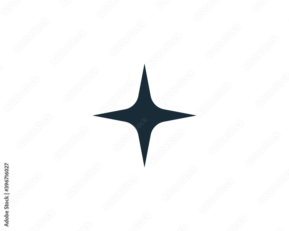 Four Star Icon Vector Logo Template Illustration Design Four Star Icon Vector Logo Template Illustration Design