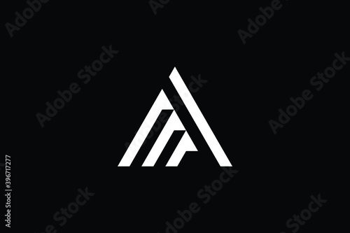AP logo letter design on luxury background. PA logo monogram initials letter concept. AP icon logo design. PA elegant and Professional letter icon design on black background. AP PA