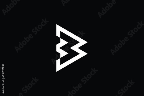 B logo letter design on luxury background. BB logo monogram initials letter concept. B icon logo design. BB elegant and Professional letter icon design on black background. B BB