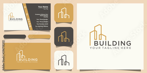 construction logo design. city building abstract For Logo Design