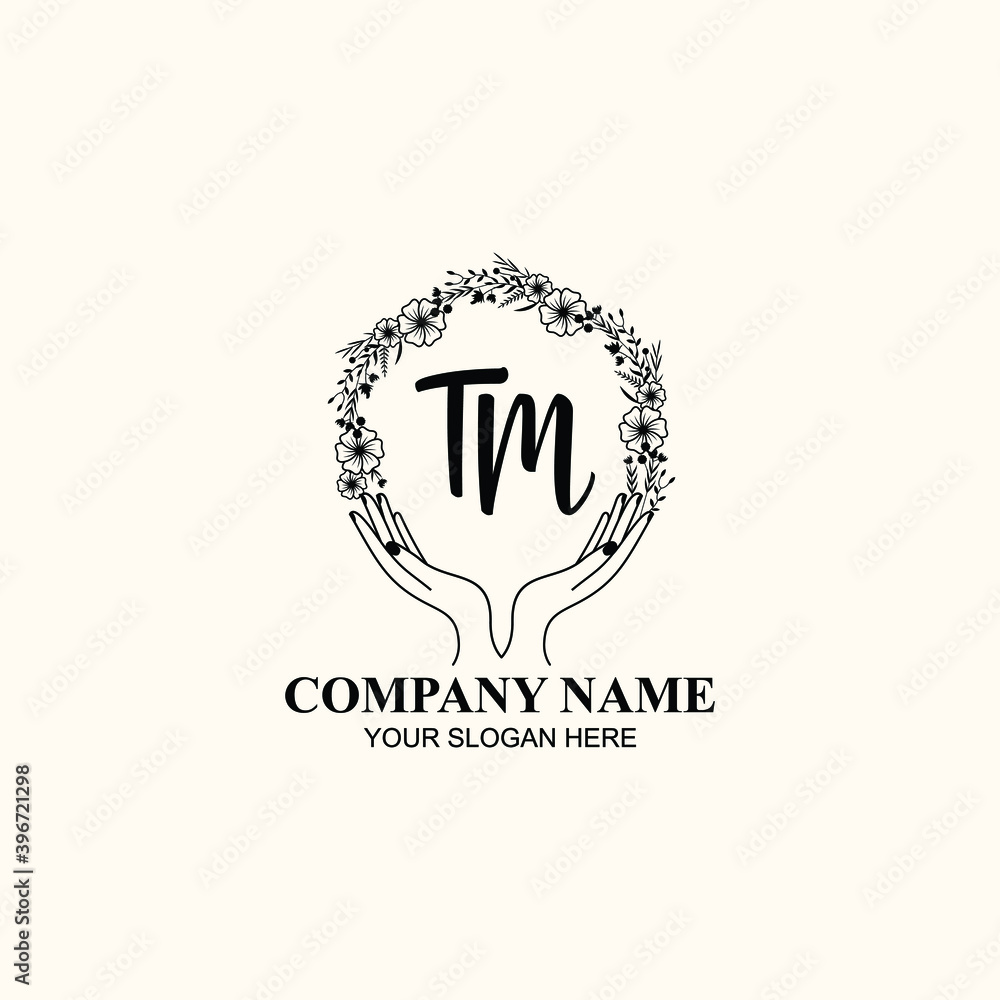 Initial TM Handwriting, Wedding Monogram Logo Design, Modern Minimalistic and Floral templates for Invitation cards Initial TM Handwriting, Wedding Monogram Logo Design, Modern Minimalistic and Floral templates for Invitation cards