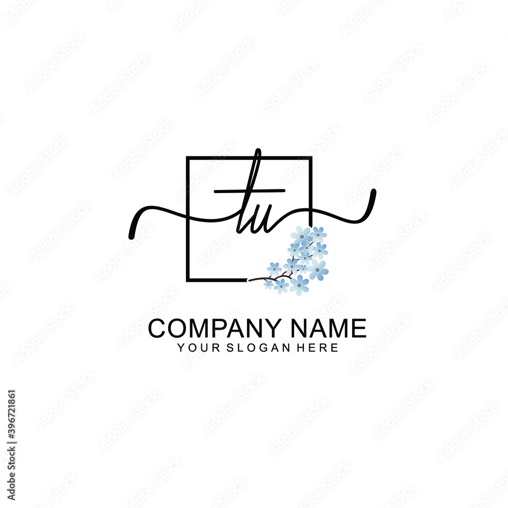Initial TU Handwriting, Wedding Monogram Logo Design, Modern Minimalistic and Floral templates for Invitation cards Initial TU Handwriting, Wedding Monogram Logo Design, Modern Minimalistic and Floral templates for Invitation cards