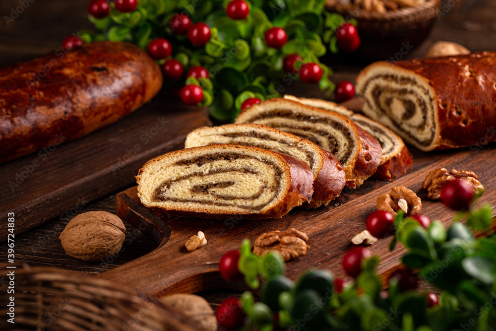 Home baked walnut roll Home baked walnut roll