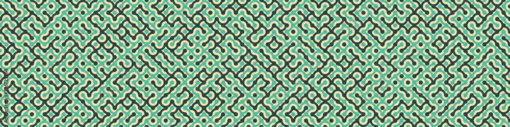 Fototapeta premium Abstract Geometric Pattern generative computational art illustration