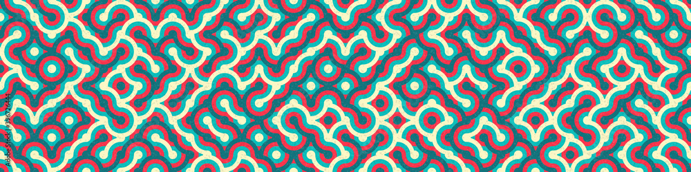 Obraz premium Abstract Geometric Pattern generative computational art illustration