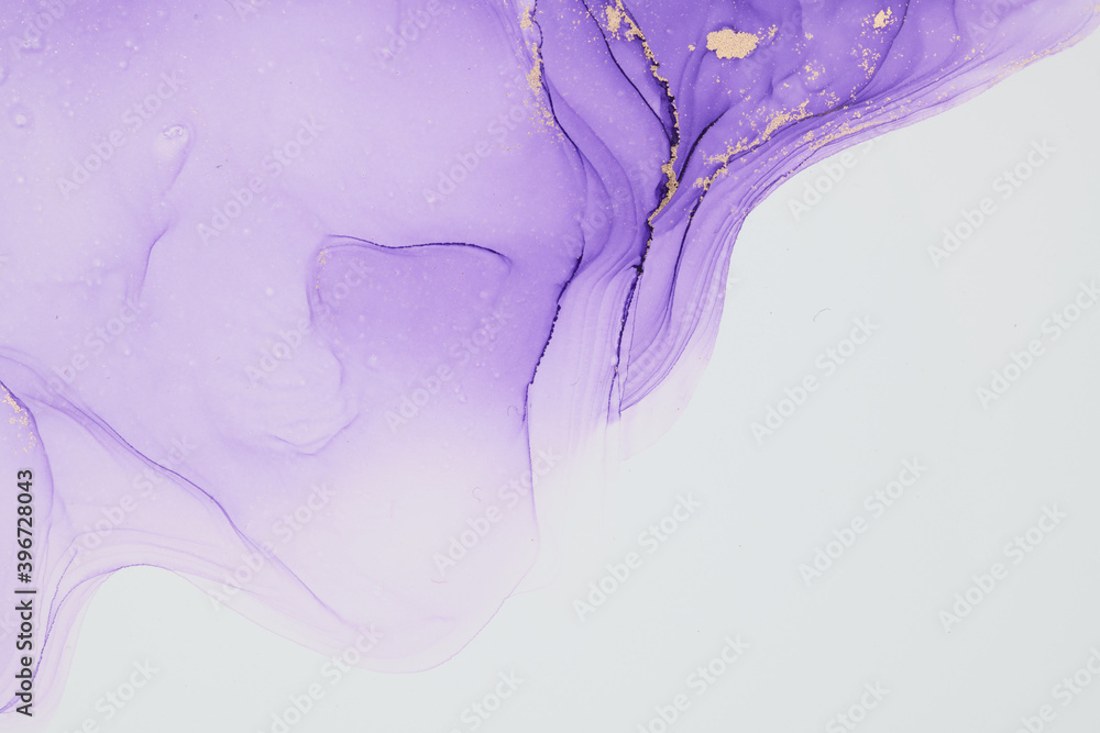 Fototapeta premium Alcohol ink art.Mixing liquid paints. Modern, abstract colorful background, wallpaper. Marble texture.Translucent colors