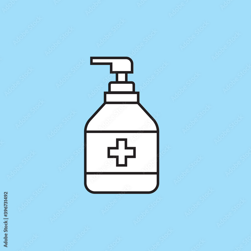Disinfection. Hand sanitizer bottle icon, washing gel. Vector illustrationDisinfection. Hand sanitizer bottle icon, washing gel. Vector illustration
Disinfection. Hand sanitizer bottle icon, washing gel. Vector illustrationDisinfection. Hand sanitizer bottle icon, washing gel. Vector illustration