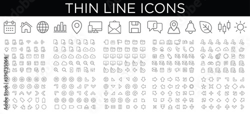 thin line icons
