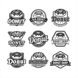 Donut vector design logo collection