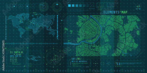 A set of thin elements on the topic of Map Search.