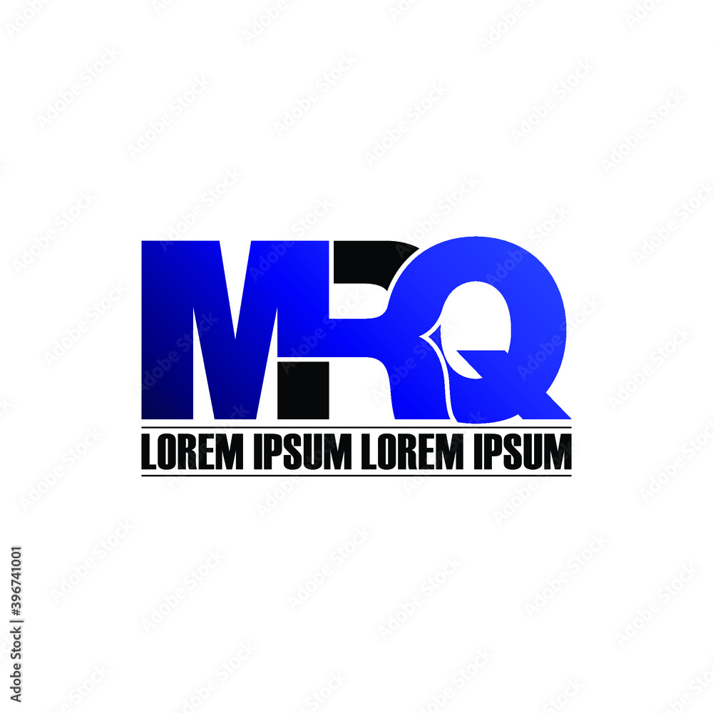 MRQ letter monogram logo design vector
