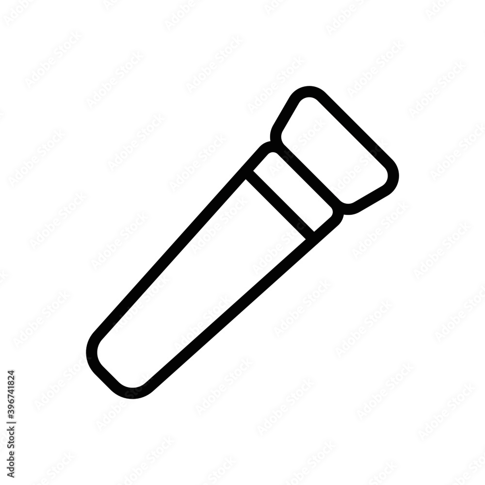 line icon color brush Beauty. Makeup Brushes Logo Vector Illustration line icon color brush Beauty. Makeup Brushes Logo Vector Illustration