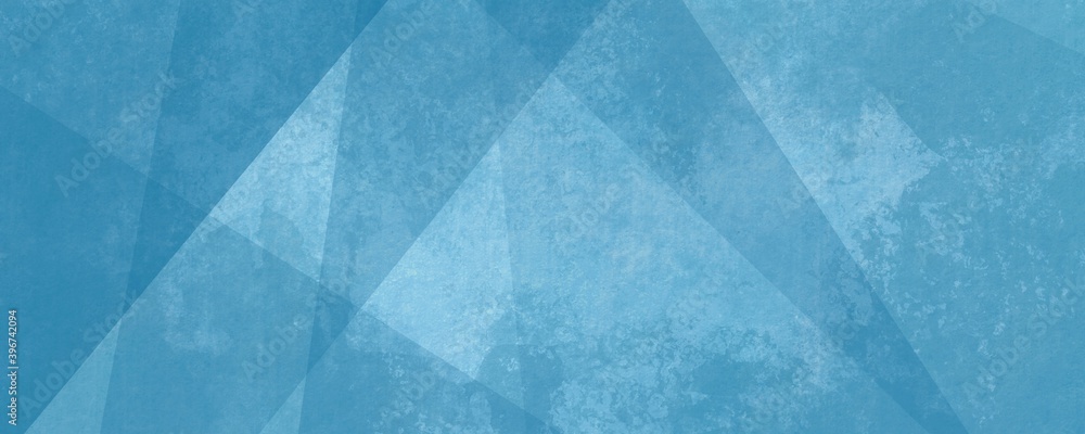 Fototapeta Sfondo banner blu geometrico futuristico