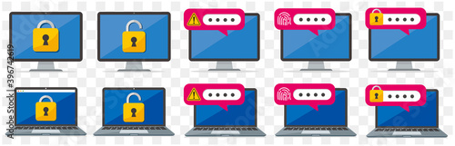 secure flat icon illustration vector 
