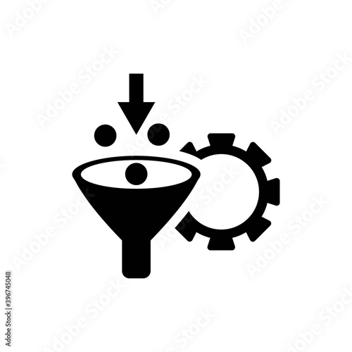 Filtration process icon