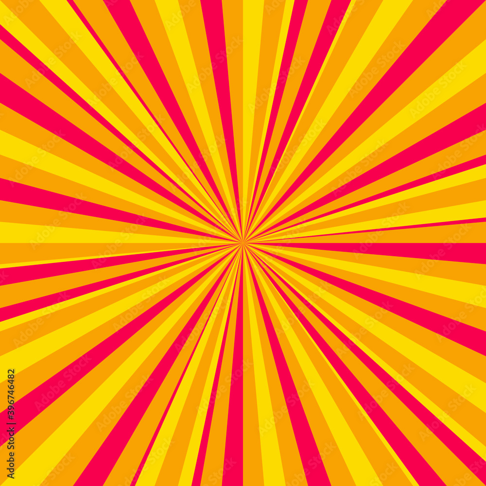 Obraz premium Colorful comic book background in pop art style