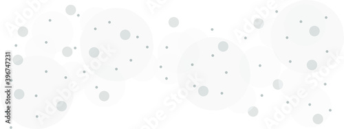 Gray vector background with a pattern of circles with different diameters. Textured template for a web splash in a modern style.