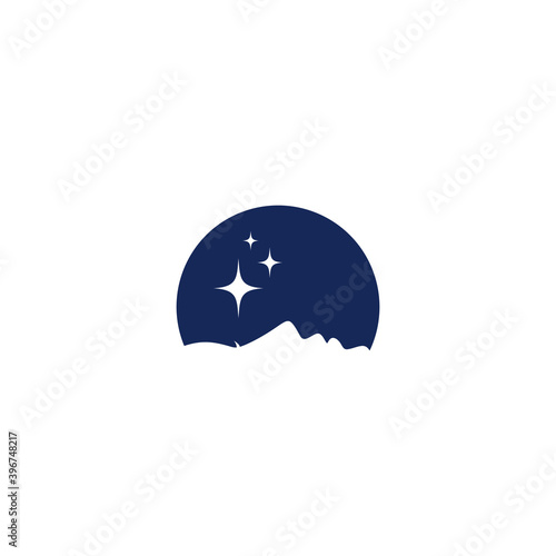 sleep therapy vector logo illustration