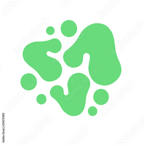 Probiotics bacteria logo. Simple flat style trend modern logotype graphic design isolated on white background. Prebiotic, Lactobacillus Vector Icon Design.