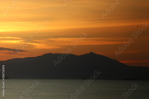 Sunset in the sea in a summer day © Laiotz