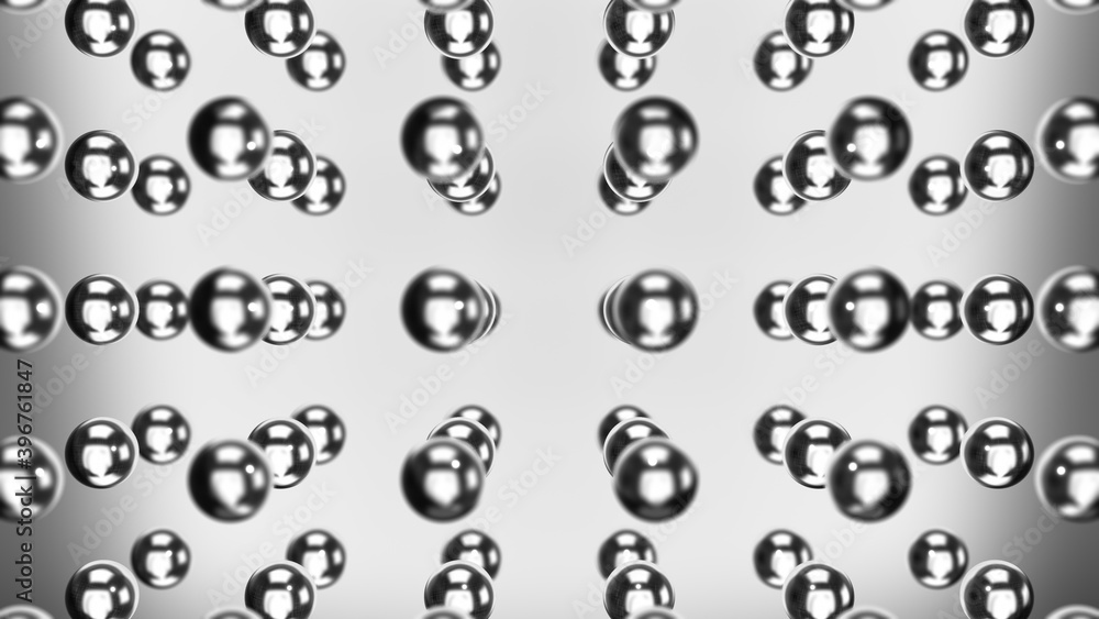 Naklejka premium 3d rendering of water drops background with small drops.