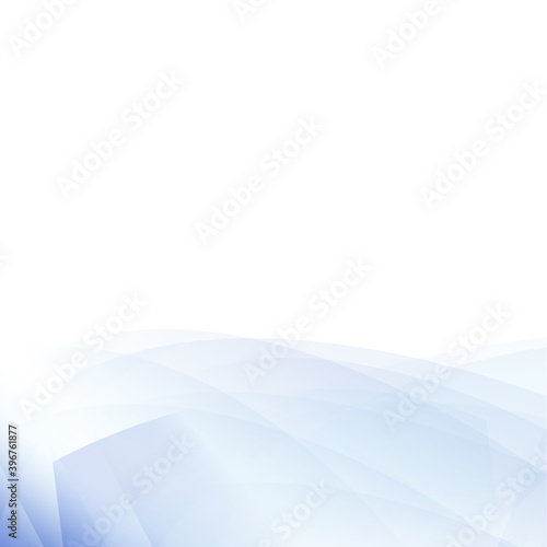 Blue abstract curve background with copy space. Modern smooth background. Design template for cover. Wavy concept for brochure and space for white text. Smooth vector background