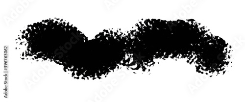 Grunge Vektor Black Shape auf weißen Hintergrund