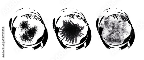 Vektor Grafik Splash Black auf weißen Hintergrund isoliert