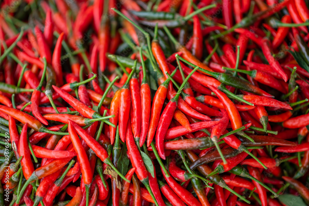 Ripe red pepper with beautiful background Ripe red pepper with beautiful background