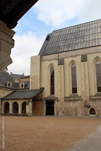 abbey church of the former toussaint abbey in angers (france)