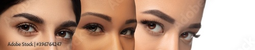 Valokuva Close up female eyes