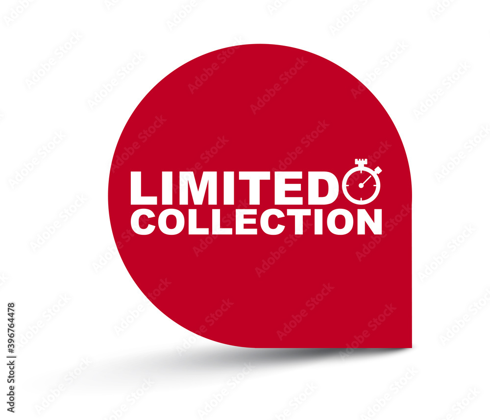 red vector illustration banner limited colection red vector illustration banner limited colection