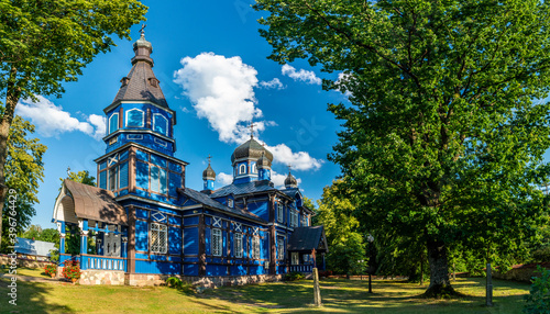 Eastern Orthodox church architecture in Bialowieski National Park, Puchły photo