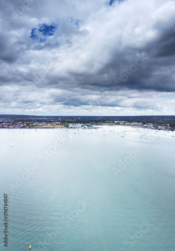 seascape of heybridge basin in essex england