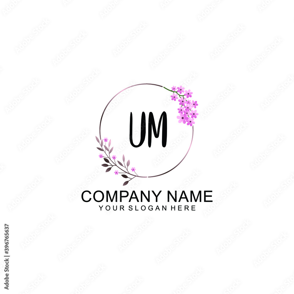 Initial UM Handwriting, Wedding Monogram Logo Design, Modern Minimalistic and Floral templates for Invitation cards Initial UM Handwriting, Wedding Monogram Logo Design, Modern Minimalistic and Floral templates for Invitation cards