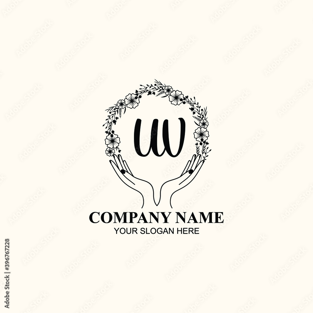 Initial UV Handwriting, Wedding Monogram Logo Design, Modern Minimalistic and Floral templates for Invitation cards Initial UV Handwriting, Wedding Monogram Logo Design, Modern Minimalistic and Floral templates for Invitation cards