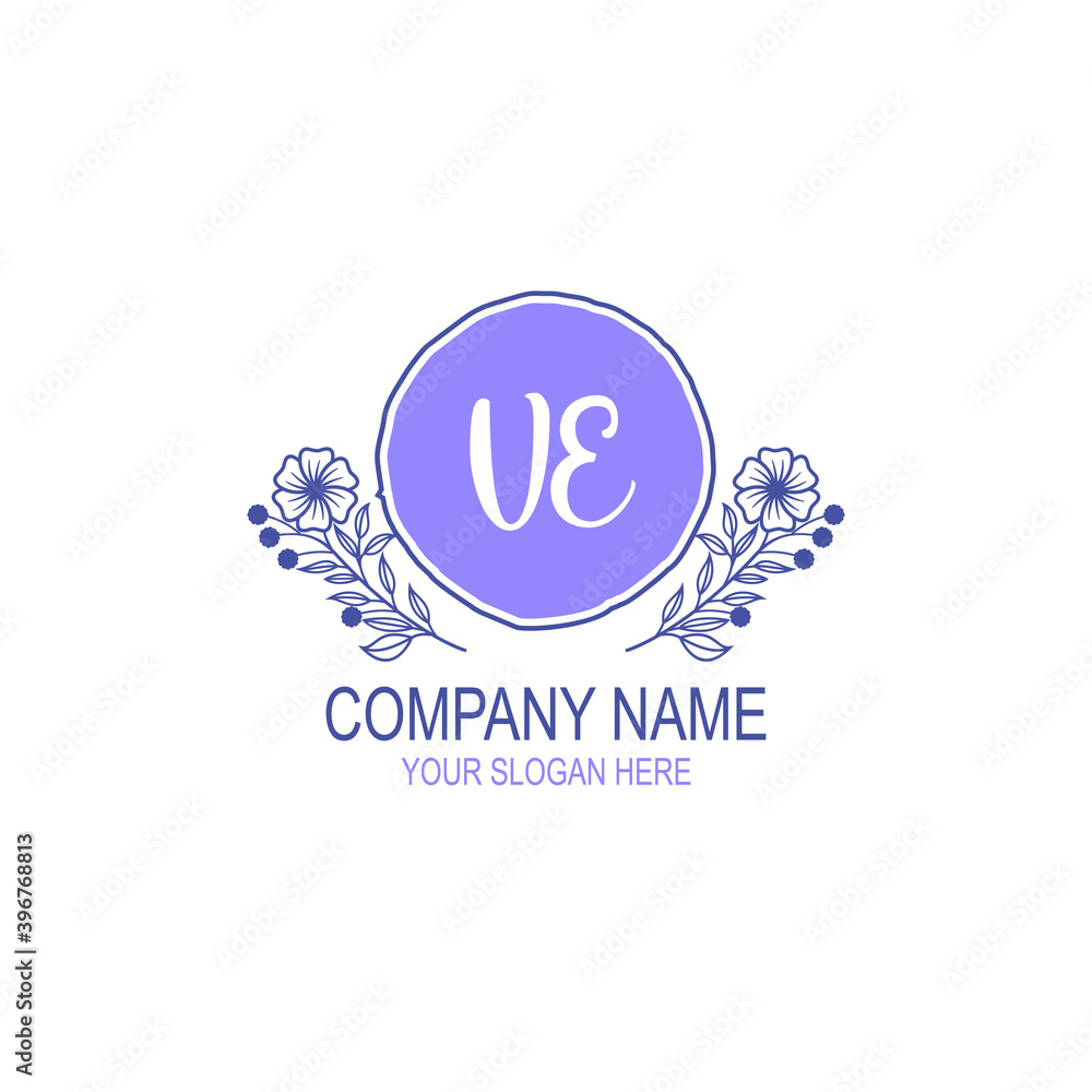 Initial VE Handwriting, Wedding Monogram Logo Design, Modern Minimalistic and Floral templates for Invitation cards Initial VE Handwriting, Wedding Monogram Logo Design, Modern Minimalistic and Floral templates for Invitation cards