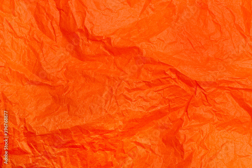 Wallpaper Mural Fondo de textura de papel naranja arrugado irregular. Vista de cerca Torontodigital.ca