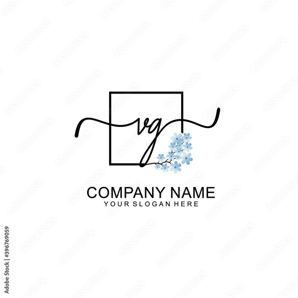 Initial VG Handwriting, Wedding Monogram Logo Design, Modern Minimalistic and Floral templates for Invitation cards Initial VG Handwriting, Wedding Monogram Logo Design, Modern Minimalistic and Floral templates for Invitation cards