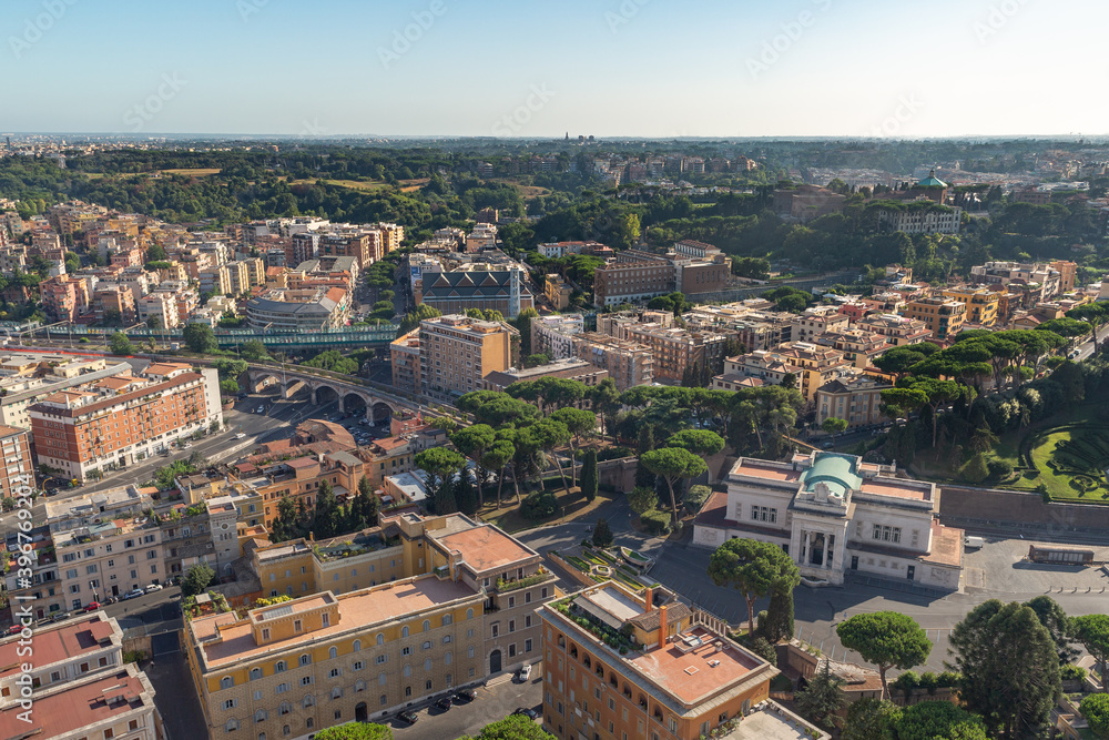 Rome Italy Suburbs with Houses and Streets