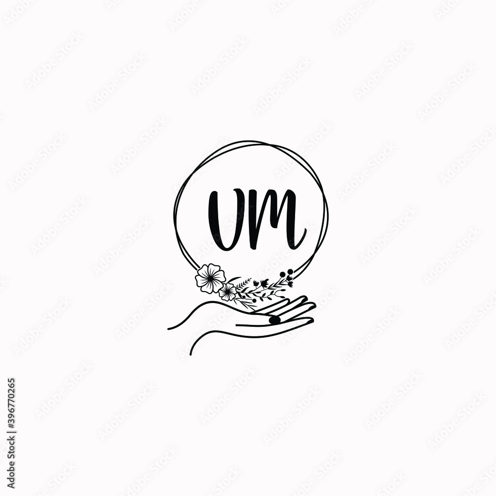 Initial VM Handwriting, Wedding Monogram Logo Design, Modern Minimalistic and Floral templates for Invitation cards Initial VM Handwriting, Wedding Monogram Logo Design, Modern Minimalistic and Floral templates for Invitation cards