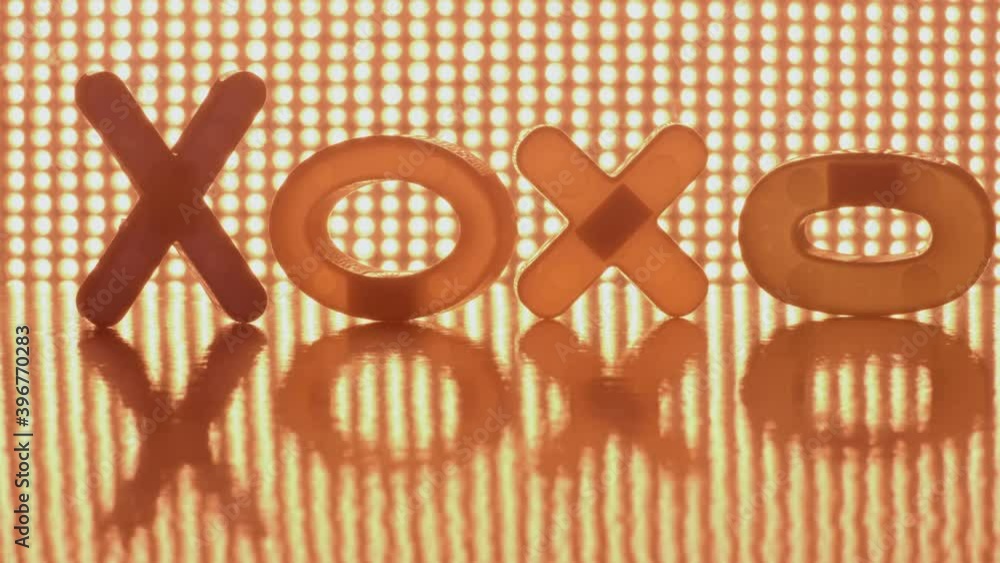 Valentines day background with xoxo sign message